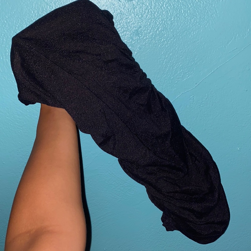 Black Strapless Top